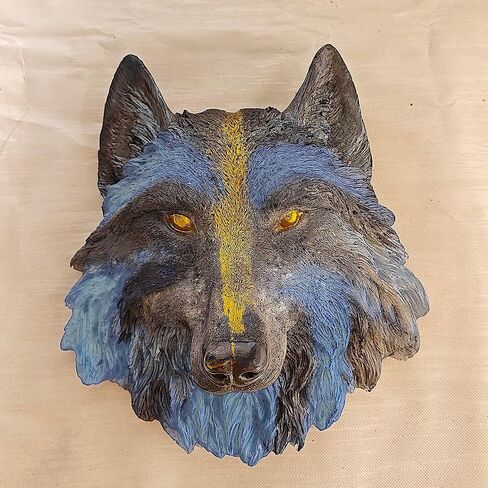 Heavy Big Wolf Head Wall Hanging Resin Mold Silicone Molds Epoxy Resin Wolf Head Shaped Articles Ornaments for Wall Garden Door Bathroom Office Home Living Room, DIY Making Decor Art Crafts in Saudi Arabia