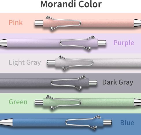 pollopollo Aesthetic Retractable Ballpoint Pens, Teacher & Student Gifts, Smooth Writing Metal Ballpoint Pens, 1.0mm Medium Point Black Ink, Cute Office Desk Accessories & School Supplies in Saudi Arabia