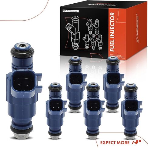 A-Premium 4 Holes Fuel Injectors Set of 6 Compatible with Chrysler Sebring 2001-2004, Concorde 2001-2004, Intrepid 2001 2003 & Dodge Intrepid/Stratus 2001-2004, 2.7L in Saudi Arabia