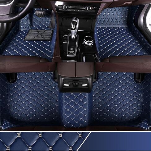 Car Floor Mats Fit for Kia K5 GT Line 2021-2024 5-Passenger- Faux Leather Floor Mats for Car,Car Mats All Weather Deep-Dish Odorless,Auto Interior Accessories (Black/Red) in Saudi Arabia