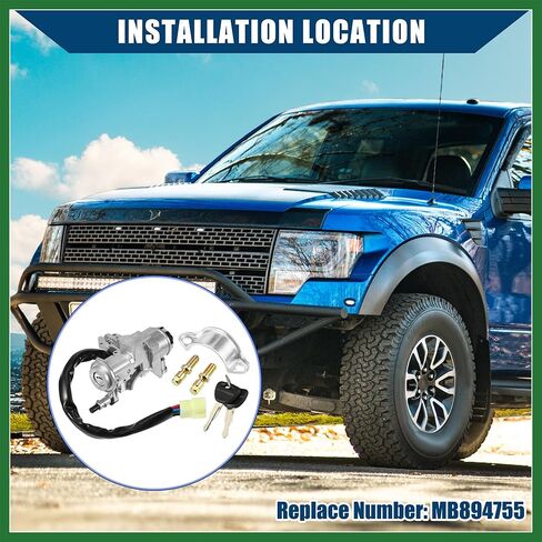 Motoforti No.MB894755 مفتاح إشعال مع مفاتيح لسيارة Mitsubishi L200 Cyclone Mighty Max 1986-1994 / داخلي / متين / مجموعة واحدة تدوم طويلاً in Kuwait