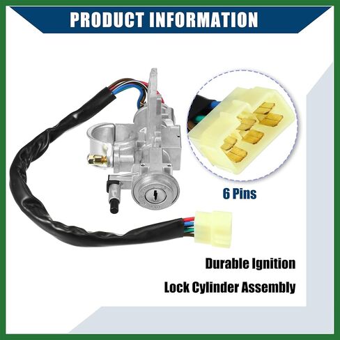 Motoforti No.MB894755 مفتاح إشعال مع مفاتيح لسيارة Mitsubishi L200 Cyclone Mighty Max 1986-1994 / داخلي / متين / مجموعة واحدة تدوم طويلاً in Kuwait