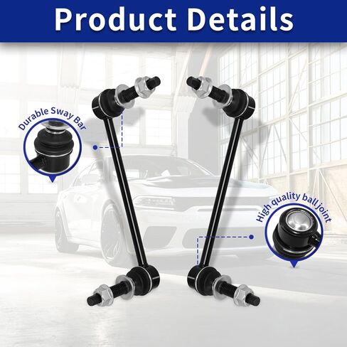Sway Bar Links, Replacement For Front Stabilizer Sway Bar End Link Kits K80822 K80823 Compatible With 2005-2022 Chrysler 300 2008-2022 Dodge Challenger 2007-2022 Dodge Charger 2PCS in Kuwait