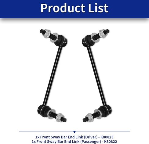 Sway Bar Links, Replacement For Front Stabilizer Sway Bar End Link Kits K80822 K80823 Compatible With 2005-2022 Chrysler 300 2008-2022 Dodge Challenger 2007-2022 Dodge Charger 2PCS in Kuwait