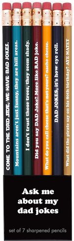 Ask Me About My Dad Jokes Pencils Set of 7 in Kuwait