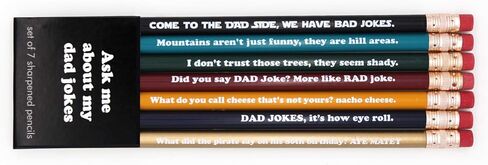 Ask Me About My Dad Jokes Pencils Set of 7 in Kuwait