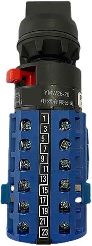 20A Single Hole Mounting Installation 6 Poles 0-7 Positions Transfer Changeover Cam Rotary Switch YMW26 LW28 LW26-20S/6 in Saudi Arabia