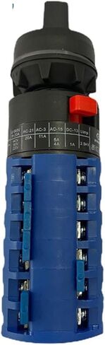 20A Single Hole Mounting Installation 6 Poles 0-7 Positions Transfer Changeover Cam Rotary Switch YMW26 LW28 LW26-20S/6 in Saudi Arabia