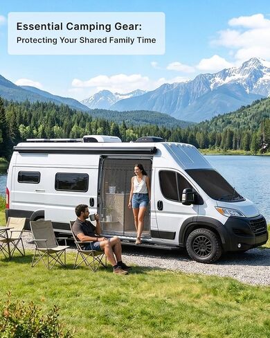 أغطية الزجاج الأمامي MELIPRON Van مناسبة لـ RAM Promaster 1500/2500/3500 2014-2026، غطاء نافذة معتم للخصوصية والعزل الحراري لـ Van Life & Camping، مناسب حسب الطلب، سهل التركيب، رمادي in Kuwait