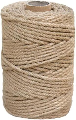 Hemp Rope for Cat Scratcher Post Tree, Natural Jute Twine, 1/4 in x 328 ft, for Garden, Binding, Crafts, Packing in Saudi Arabia