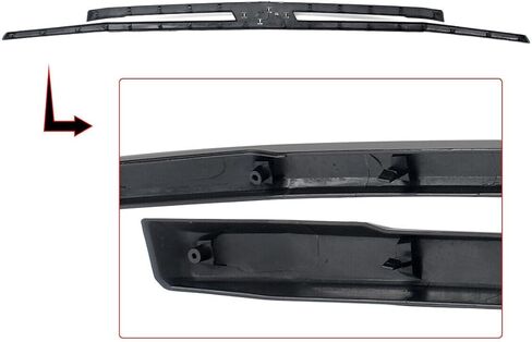 Front Grille Molding Trim Compatible with 2021-2024 Chevy Tahoe/Suburban, Glossy Black in Saudi Arabia