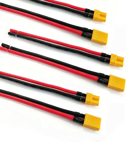 XT30 Plug Connector Female and Male,16AWG XT30 Pigtail Connector Adapter with 10CM Silicone Wire for RC Lipo Battery Drone.(3Pairs) in Saudi Arabia