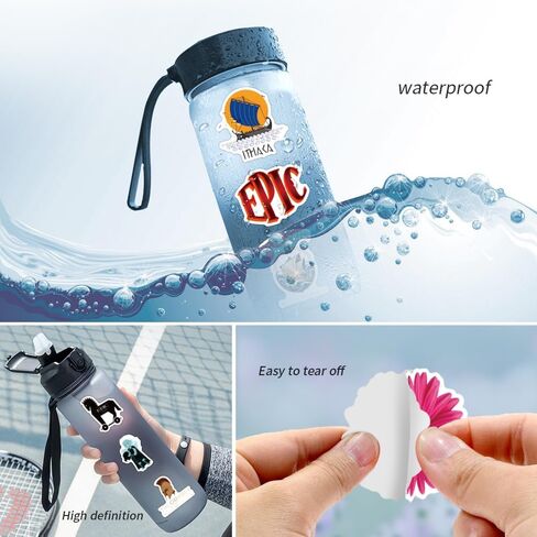 57Pcs Aesthetic Stickers,Epic The Musical Sticker,Vinyl Waterproof Stickers for Water Bottles Laptop Computer Phone Skateboard in Saudi Arabia