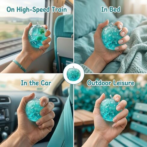 Apple Squishy, Blue Ocean Island Style with Glitter, Slow-Return Apple Squishy for Desk Display, in Translucent Blue with Star Sparkles in Saudi Arabia