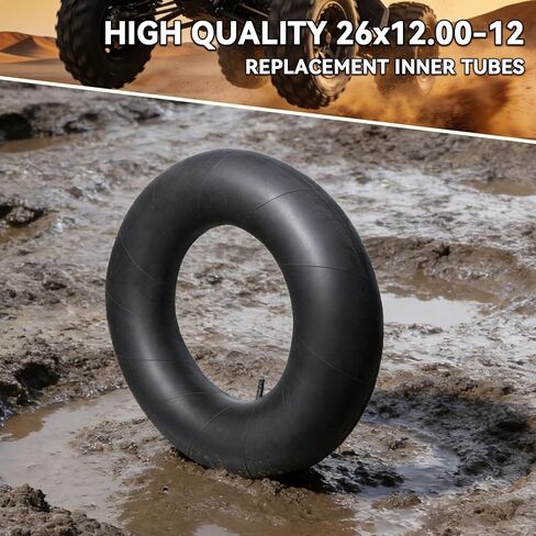 26x12.00-12 Inner Tube with Short Straight Valve Stem for ATVs, UTVs Tire Tubes in Saudi Arabia
