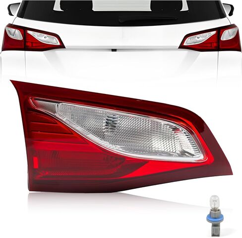 Inner Tail Light Assembly for Chevy Equinox 2018 2019 2020, Halogen Rear Running Reversing Light Inner Tail Lamp Taillight Assembly Left (Driver Side), Bulbs Included, 84235060 84341669 GM2802119C in Saudi Arabia