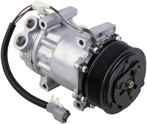 ضاغط التيار المتردد وقابض تكييف الهواء 8 أخدود مقاس 119 مم يستبدل Sanden SD7H15HD 7804 4848 4474 4730 4371 12v 4C4Z19703AA - BuyAutoParts 60-01723NA NEW in Kuwait