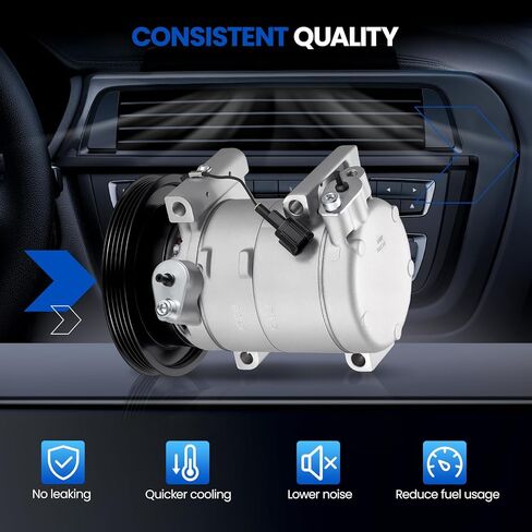 67428 ضاغط مكيف هواء مع قابض متوافق مع Nissan Frontier 1999-2004 3.3L V6، متوافق مع Nissan Xterra 2002-2004 3.3L V6 GAS in Kuwait