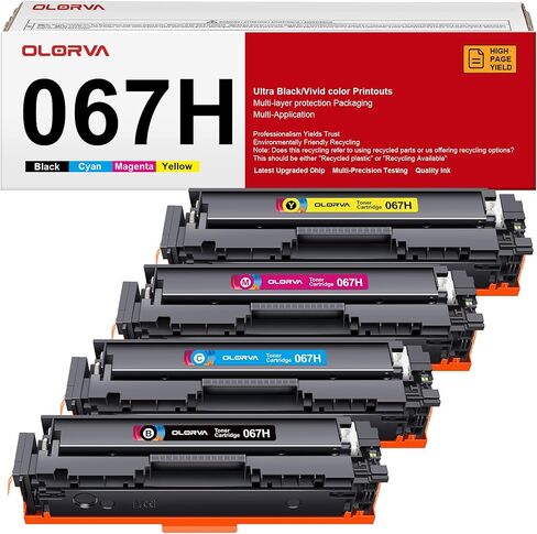 067H Toner Cartridge Set - MF656Cdw MF654Cdw Toner Replacement for Canon 067 067H, for Canon MF656cdw Toner Cartridges, for Color ImageClass MF656Cdw LBP632Cdw MF654Cdw MF653Cdw LBP633Cdw (4 Pack) in Saudi Arabia