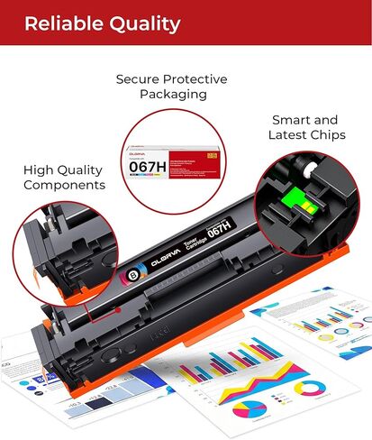 067H Toner Cartridge Set - MF656Cdw MF654Cdw Toner Replacement for Canon 067 067H, for Canon MF656cdw Toner Cartridges, for Color ImageClass MF656Cdw LBP632Cdw MF654Cdw MF653Cdw LBP633Cdw (4 Pack) in Saudi Arabia