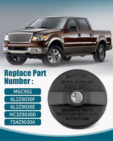 غطاء خزان الوقود MGC902 مع مفتاحين مناسب لسيارة Ford Escape F-150 F-250 F-350 Super Duty E-150 E-250 E-350 Focus Ranger Expedition Explorer، مناسب لسيارة Mazda Mercury Lincoln in Kuwait