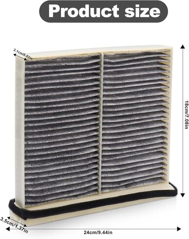 JTCAFMAZCX90-C2 Cabin Air Filter for Mazda CX-90 2024 2025 CX-70 KR9P61J6X with Carbon 2 pack in Kuwait