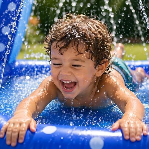 Sprinkler Splash Pad for Kids: Manta Ray Sprinkler with Basketball Hoop, Inflatable Water Play Mat, Outdoor Water Toys for Backyard Summer Play, for Toddlers and Kids Ages 1-3, 4-8, 8-12 in Saudi Arabia