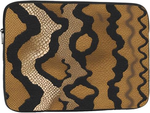 Big Snake Skin Prints Shockproof Portable Laptop Sleeve Bag 17 inch - Lightweight Laptop Case for Men and Women Business Travel, Office Daily Use in Saudi Arabia