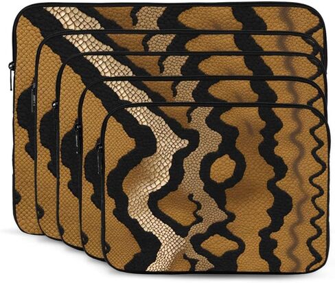 Big Snake Skin Prints Shockproof Portable Laptop Sleeve Bag 17 inch - Lightweight Laptop Case for Men and Women Business Travel, Office Daily Use in Saudi Arabia
