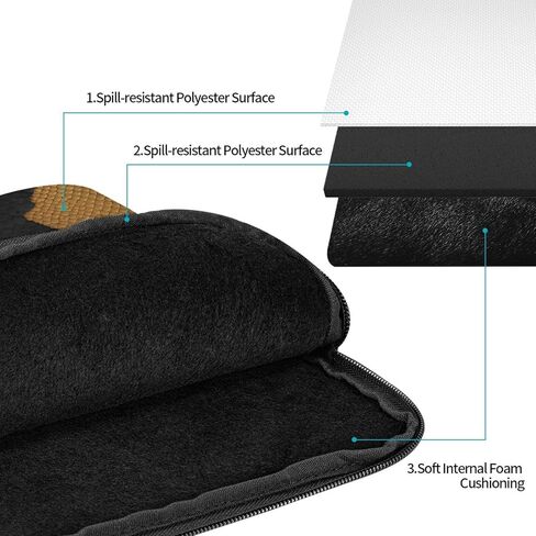 Big Snake Skin Prints Shockproof Portable Laptop Sleeve Bag 17 inch - Lightweight Laptop Case for Men and Women Business Travel, Office Daily Use in Saudi Arabia