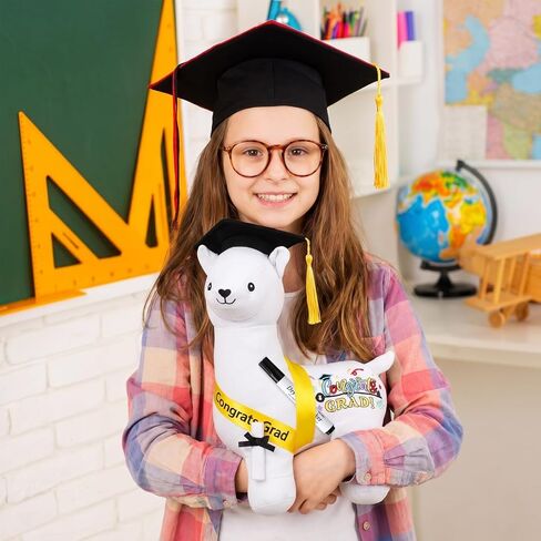 Zomiboo التخرج توقيعه الألبكة الحيوان المحشو 12 بوصة 2026 نسيج ناعم محشوة لعبة الألبكة مع Congrats Grad قطيفة توقيع الحيوان مع قلم تحديد أسود لحفلة طلاب الدراسات العليا in Kuwait
