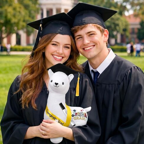 Zomiboo التخرج توقيعه الألبكة الحيوان المحشو 12 بوصة 2026 نسيج ناعم محشوة لعبة الألبكة مع Congrats Grad قطيفة توقيع الحيوان مع قلم تحديد أسود لحفلة طلاب الدراسات العليا in Kuwait