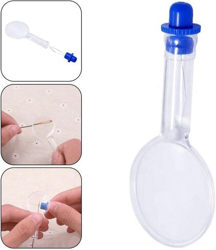 Plastic Needle Threader with Magnifying Glass for Sewing Machine and Hand Sewing, Crafts and for cross Stitch Accessories in Saudi Arabia
