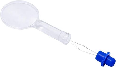 Plastic Needle Threader with Magnifying Glass for Sewing Machine and Hand Sewing, Crafts and for cross Stitch Accessories in Saudi Arabia