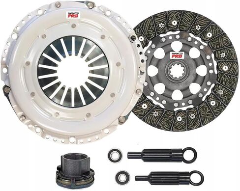 ClutchMaxPRO طقم القابض OEM عالي التحمل متوافق مع BMW 323 325 323is 323i 325 325e 325es 325i 325is 525i 524td 528e 2.4L 2.5L 2.7L E28 E30 E34 E36 M20 M50 (CP03011HDR-CK) in Kuwait