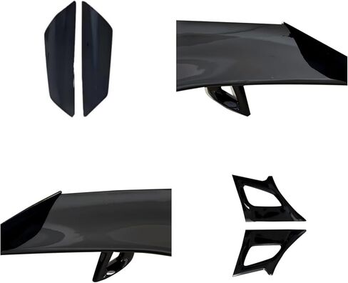 جناح كامارو الخلفي 2016-2024 متوافق مع كامارو SS RS LT ZL جميع الموديلات ZL1 1LE Style Camaro GT Wing Car Spoiler Wing بدون كاميرا الرؤية الخلفية، أسود لامع in Kuwait
