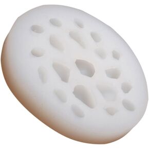 20 Cavity Silicone Mold for Making Artistic Stones - Rocks - Pebbles - Non-Stick DIY Craft Mold for Mini Chocolate and Crystal Epoxy - Ideal for Jewelry Pendant and Agate Epoxy, White in Kuwait