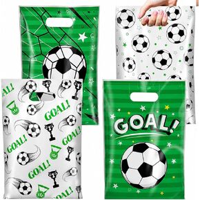 Rexinc 50Pcs Soccer Goodie Bags, Durable Soccer Snack Bags, Soccer Party Favor Bags, Soccer Gift Bags for Kids Teens Team Events Sports Theme Decorations in Saudi Arabia