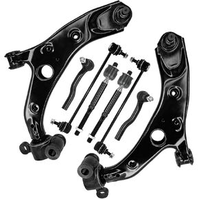 POWERGEAR 8 قطع من أذرع التحكم الأمامية السفلية مع مفاصل كروية وصلة قضيب ربط داخلي/خارجي مناسب لـ 14-17 MAZDA 6 طقم تعليق CMS761213 K80296 ES801063 ES801062 EV801067 in Kuwait