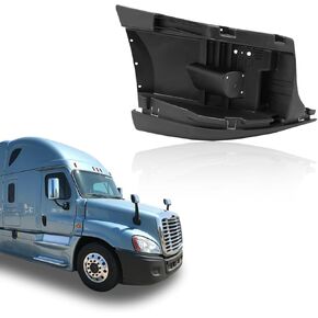 Right Front Bumper End Reinforcement Compatible with 2008-2017 Freightliner Cascadia Bumper Cover Reinforcement Face Impact Bar Crossmember Without Fog Light Hole Black in Saudi Arabia