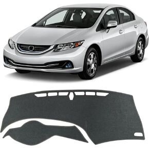 for 2012 2013 2014 2015 Honda Civic Dash Cover, Dashboard Cover mat Custom fit for Honda Civic 2012-2015,Protective Dashboard for Civic Interior Accessory (Gray) in Saudi Arabia