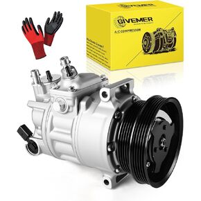 Air Conditioning AC Compressor with Clutch For Volkswagen Jetta 2005-2014, Golf Beetle Cabrio R32 Rabbit & Audi TT RS Quattro, Passat 2012-2014, 1K0820808C in Saudi Arabia