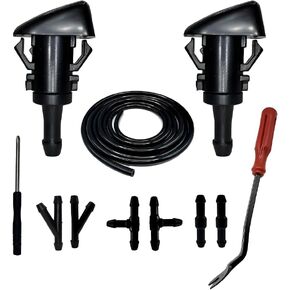 4805742AC Front Windshield Washer Nozzle Kit Compatible with Ram 1500 2500 3500 4500 5500 2010-2018 Chrysler 300 2006-2010 Replace 4805742AB 4805742AA in Saudi Arabia
