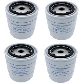(4 Pack) 35-807172 35-604941 35-802893Q01 802893Q01 Fuel Water Separating Filter Compatible with Most Mercury Marine Outboards, MerCruiser Sterndrive and Inboard Engines in Kuwait