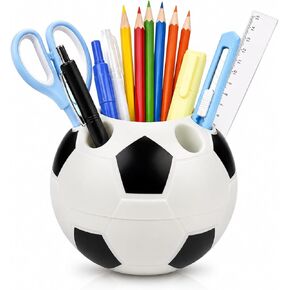 Soccer Pen Holder, Desktop Organizer, Soccer Shape Style in Saudi Arabia