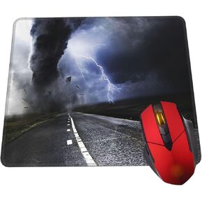 Mouse Pad Tornado Mouse Pads for Desk Non-Slip Rubber Base Square Gaming Mousepad Mat for Computer Home Office in Saudi Arabia
