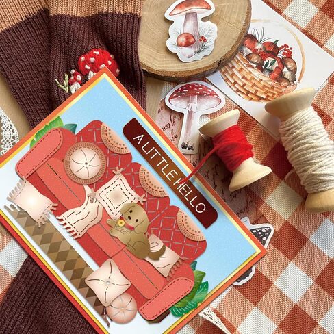 قطع قوالب قطع أريكة الكلب من GLOBLELAND لصنع البطاقات والبطانيات المعدنية وقطع القوالب والنباتات المحفوظة بوعاء وقوالب قوالب قوالب لسكرابوكينغ ومجلة النقش والديكور الحرفي الورقي in Kuwait