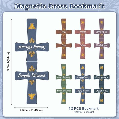 36 Pcs Christian Bulk Gifts for Women: 12 Bible Verse Spiral Notebooks with 12 Scripture Pens & 12 Magnetic Bookmarks, Boho Prayer Journal Father's Day Gifts for Church Members, Bible Study Groups in Saudi Arabia