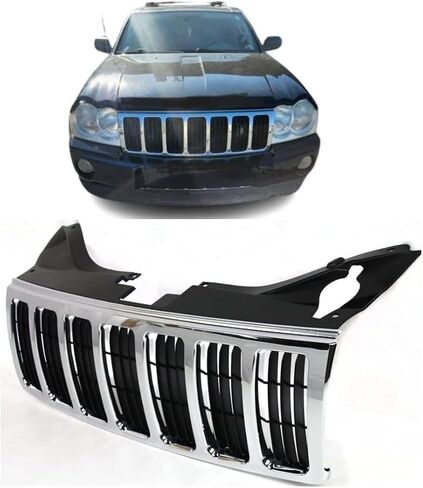 Front Grille compatible with 2005-2007 Jeep Grand Cherokee in Saudi Arabia