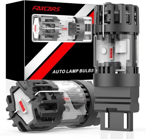 WT21/7W WT21W/7W مصابيح LED لإضاءة إشارة الانعطاف بذيل الفرامل لسيارة Ford F150 Maverick Bronco 2021 2022 2023 2024 2025 2026، 12V 1000K أحمر لامع جاهز للتوصيل والتشغيل، عبوتان in Kuwait